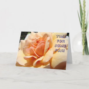 Time for Fun! Baby Shower Peach Rose Invitations