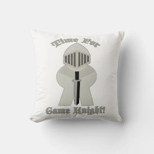 Time For Game Knight Epic Meeple Board Gamer Cushion