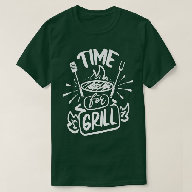 Time for Grill  T-Shirt (Design Front)