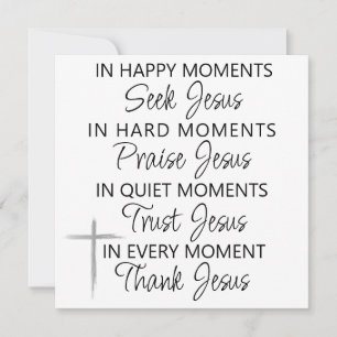Time For Jesus Greeting  Card