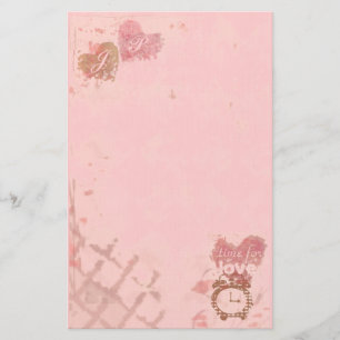 Time For Love Heart Stationary Stationery