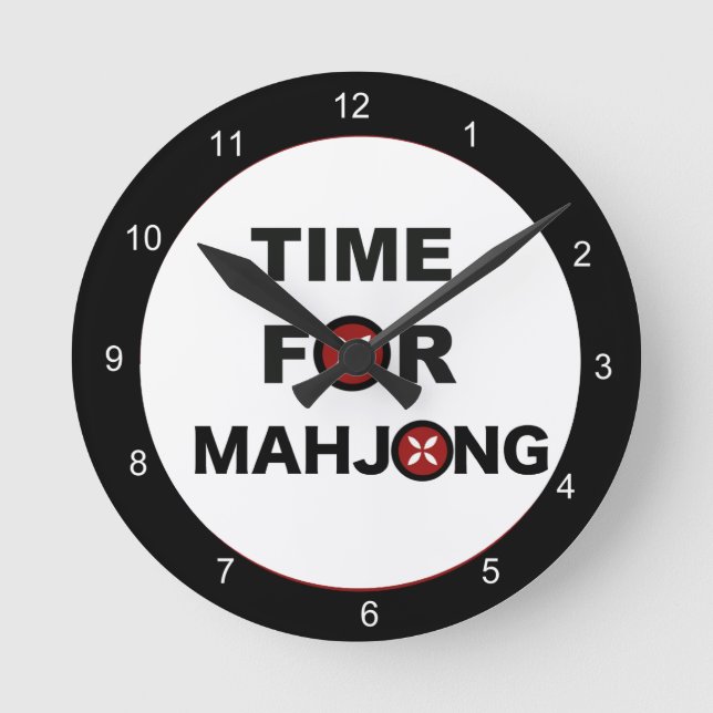 Time for Mahjong Round Clock (Front)