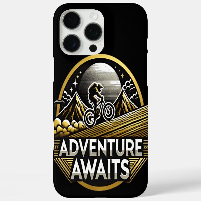 Time for Mountain Biking and Exploration in Nature Case-Mate iPhone Case (Back)