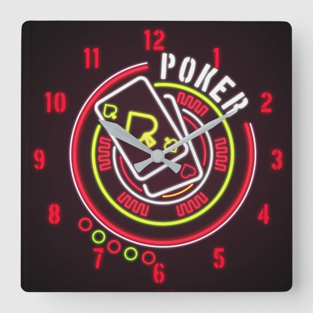 Time For Poker Wall Clock (Front)