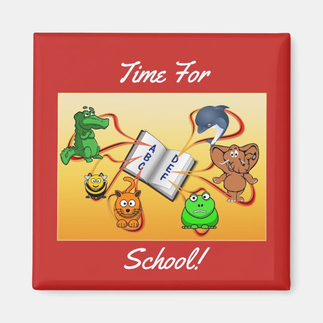 Time For School Magnet (Front)