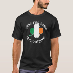 Time For Shenanigans Shamrock St. Patricks Funny G T-Shirt