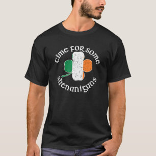 Time For Shenanigans Shamrock St. Patricks Funny G T-Shirt