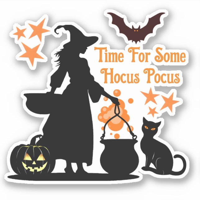 Time For Some Hocus Pocus Halloween Witch (Front)