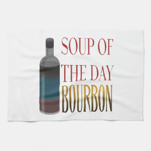 Time for soup tea towel