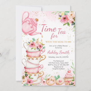Time for Tea Birthday Party Invitation