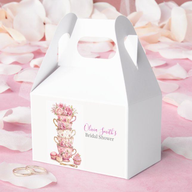 Time for Tea Bridal Shower Favour Boxes (Wedding)