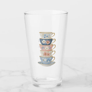 Time for Tea Bridal Shower Glass Tumbler