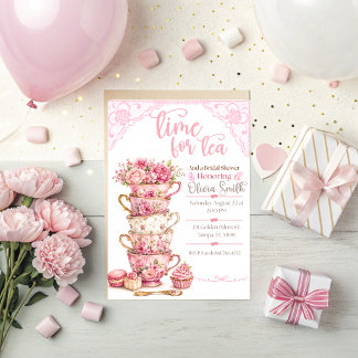 Time for Tea Bridal Shower Invitation