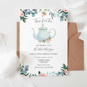Time for Tea Bridal Shower Invitation