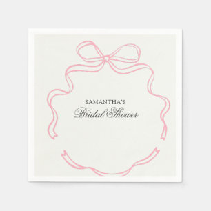 Time for Tea Bridal Shower Wildflower Napkin