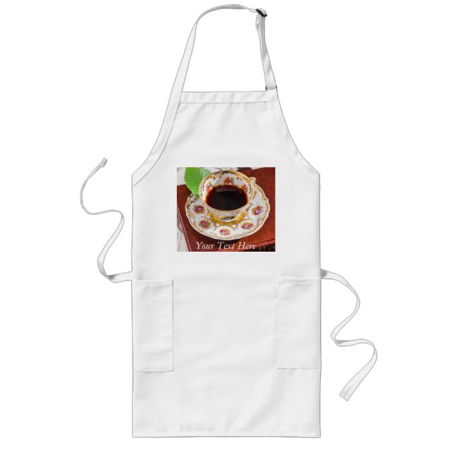 Time for Tea Design Long Apron (Front)