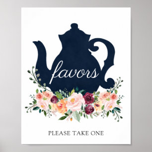 Time for Tea Favours Sign