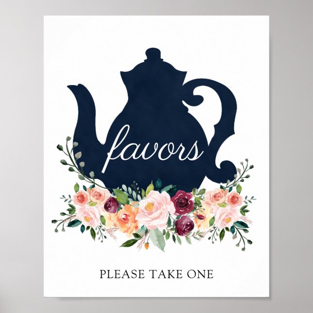 Time for Tea Favours Sign (Front)