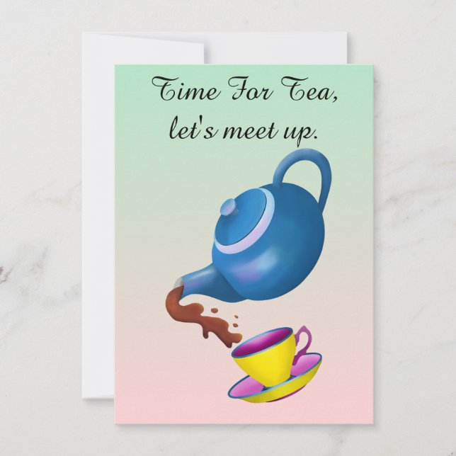 Time For Tea Invitation (Front)
