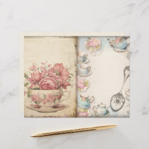 Time for Tea Junk Journal Paper