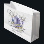 Time For Tea Purple Teapot Bridal Shower Large Gift Bag<br><div class="desc">Time For Tea Purple Teapot Bridal Shower Large Gift Bag. Matching items available.</div>