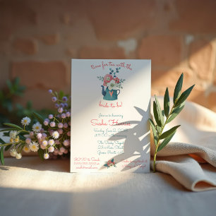 Time for Tea with the Bride-to-be! Shower Invitation