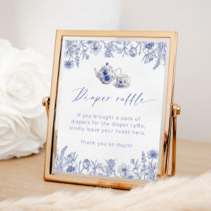 Time For Tea With The Mommy To Be Diaper raffle Poster