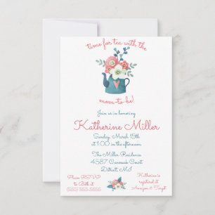 Time for Tea with the Mum-to-be! Shower Invitation