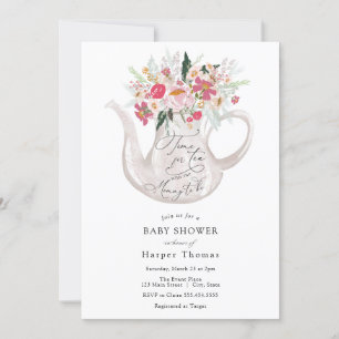 Time for Tea with the Mummy-to-be Baby Shower Invitation
