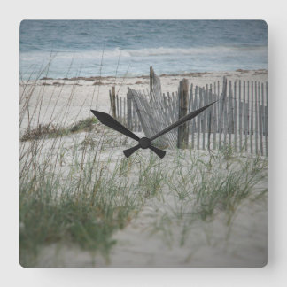 Time for the Beach Square Wall Clock