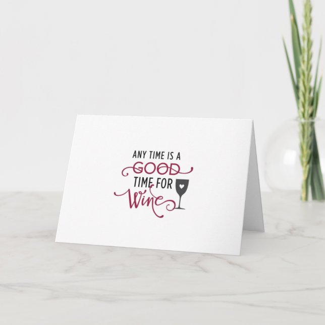 ***TIME FOR WINE*** ESP ON "YOUR BIRTHDAY" CARD (Front)