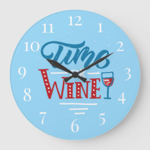 Time for Wine Large Clock