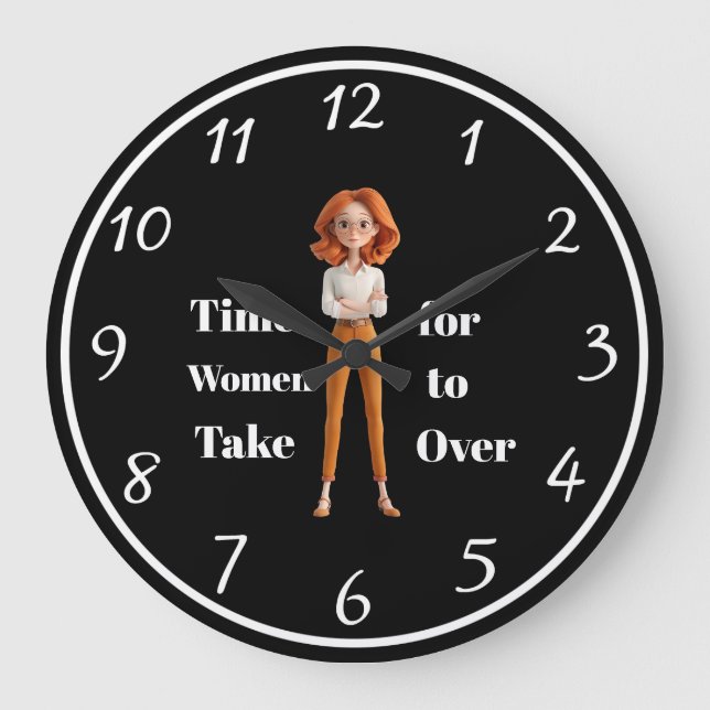 Time For Women Wall Clock (Front)