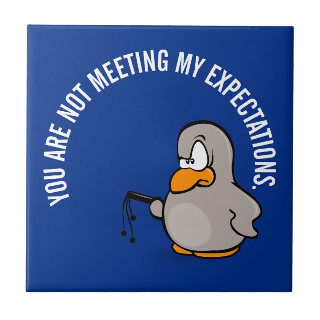 Time for your annual employee performance review ceramic tile (Front)