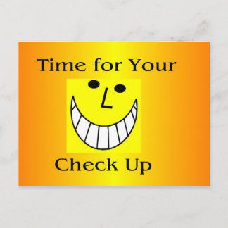 Time for Your Check Up Post Card