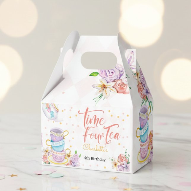 Time four tea, forth tea birthday favour box (Creator Uploaded)