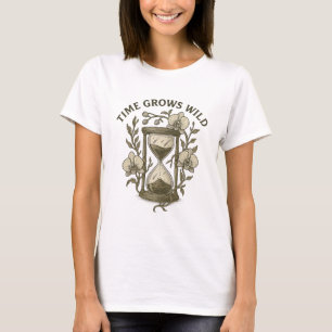 Time Grows Wild Hourglass Flora T-Shirt