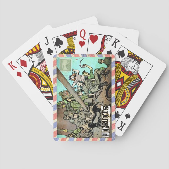 Time Grunts Bicycle playing cards (Back)
