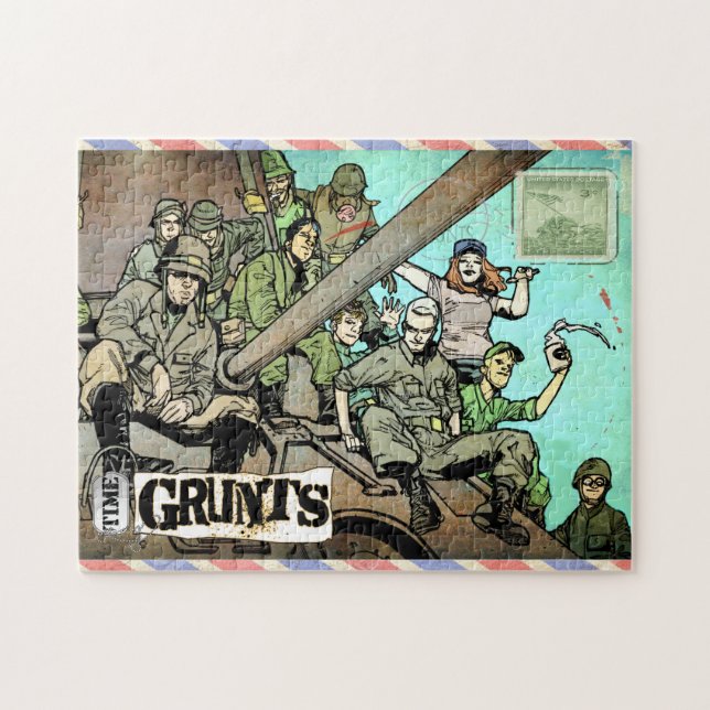 Time Grunts postcard puzzle (Horizontal)