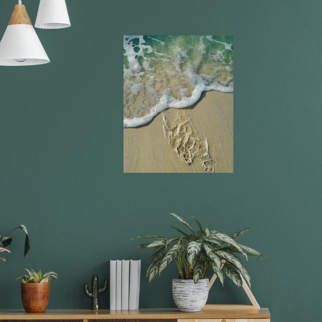 Time Heals All Wounds - Footprints in the Sand Poster (Living Room 1)