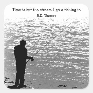 Time is but the Stream Square Sticker