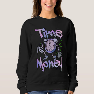 Time Is Clock Dripping Zen Master 4s Matching Sweatshirt