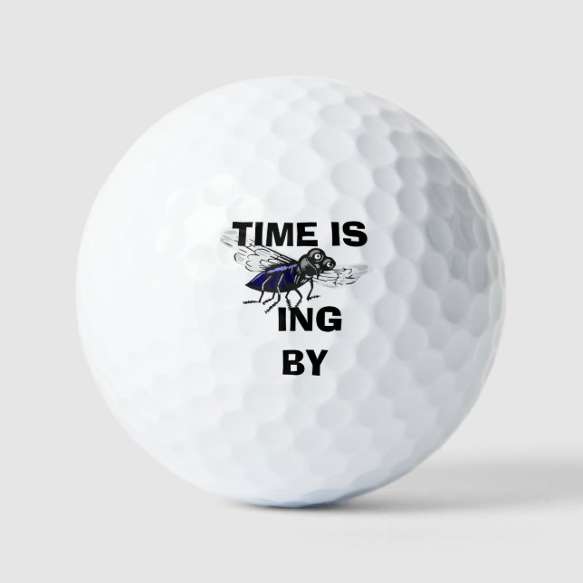 TIME IS FLYING BY-GOLF BALLS (Front)