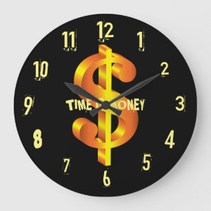 TIME IS MONEY CLOCK