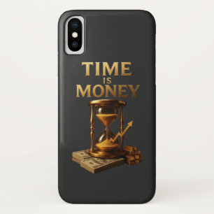 Time Is Money   Powerful Motivational Design iPhone X Case