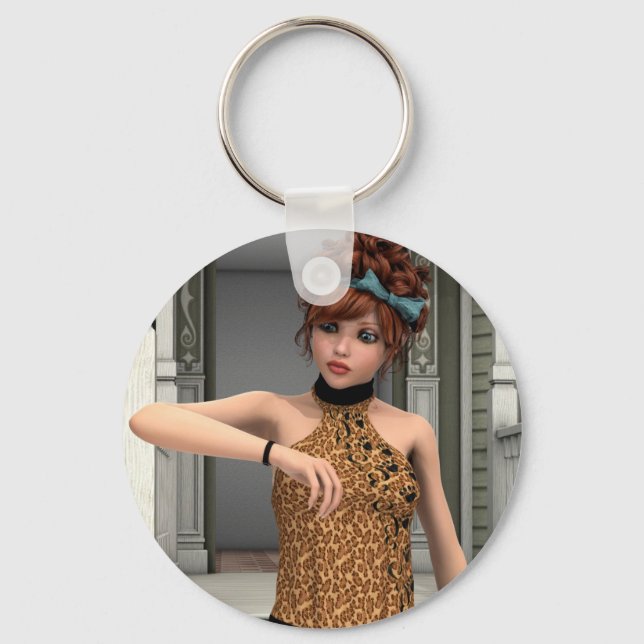 Time is Running Out Key Ring (Front)