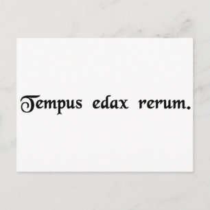 Time is the devourer of all things. postcard