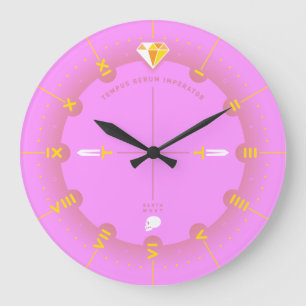 Time Is The Ruler of All Things Large Clock