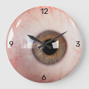 Time is watching YOU!! Large Clock