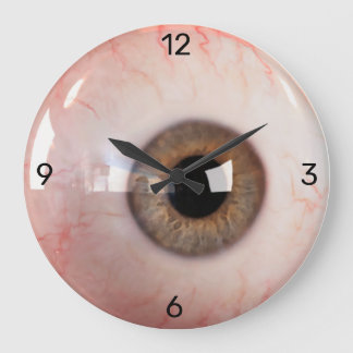 Time is watching YOU!! Large Clock